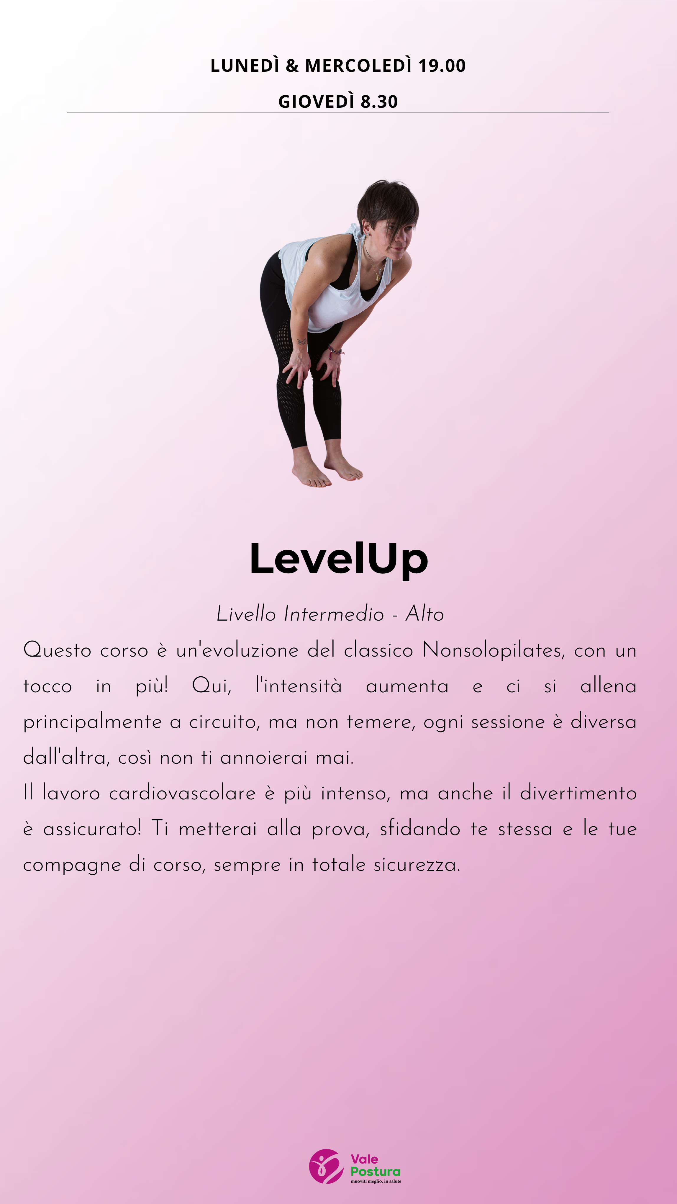 Scheda del corso LevelUp · ValePostura